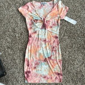 Tie dye going out dress